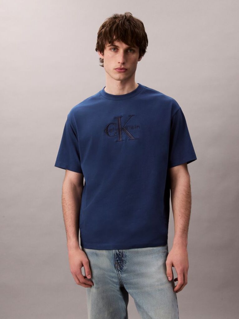 Blue Short Sleeve T-Shirt  Men