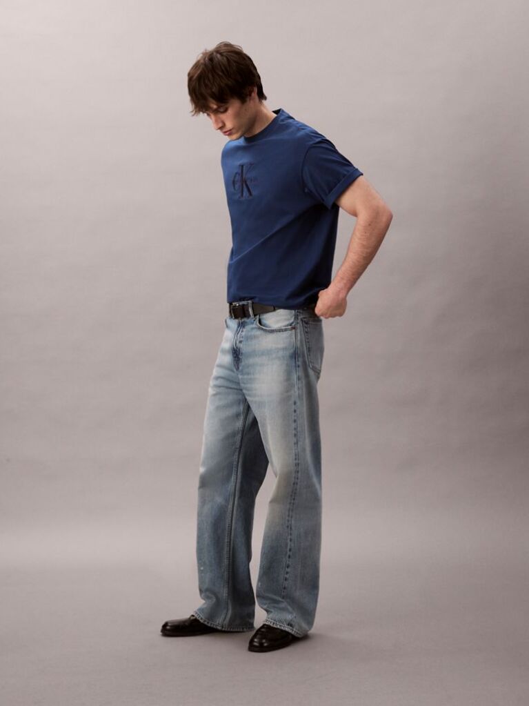 Blue Short Sleeve T-Shirt  Men