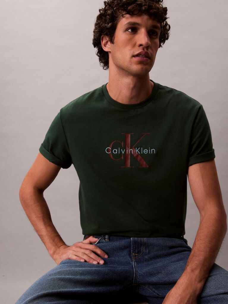 Πράσινο T-Shirt Με Λογότυπο  Άνδρας