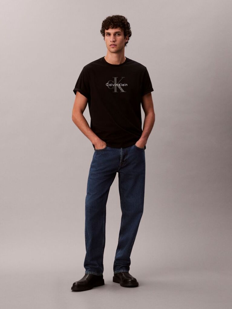 Μαύρο T-Shirt Με Λογότυπο  Άνδρας