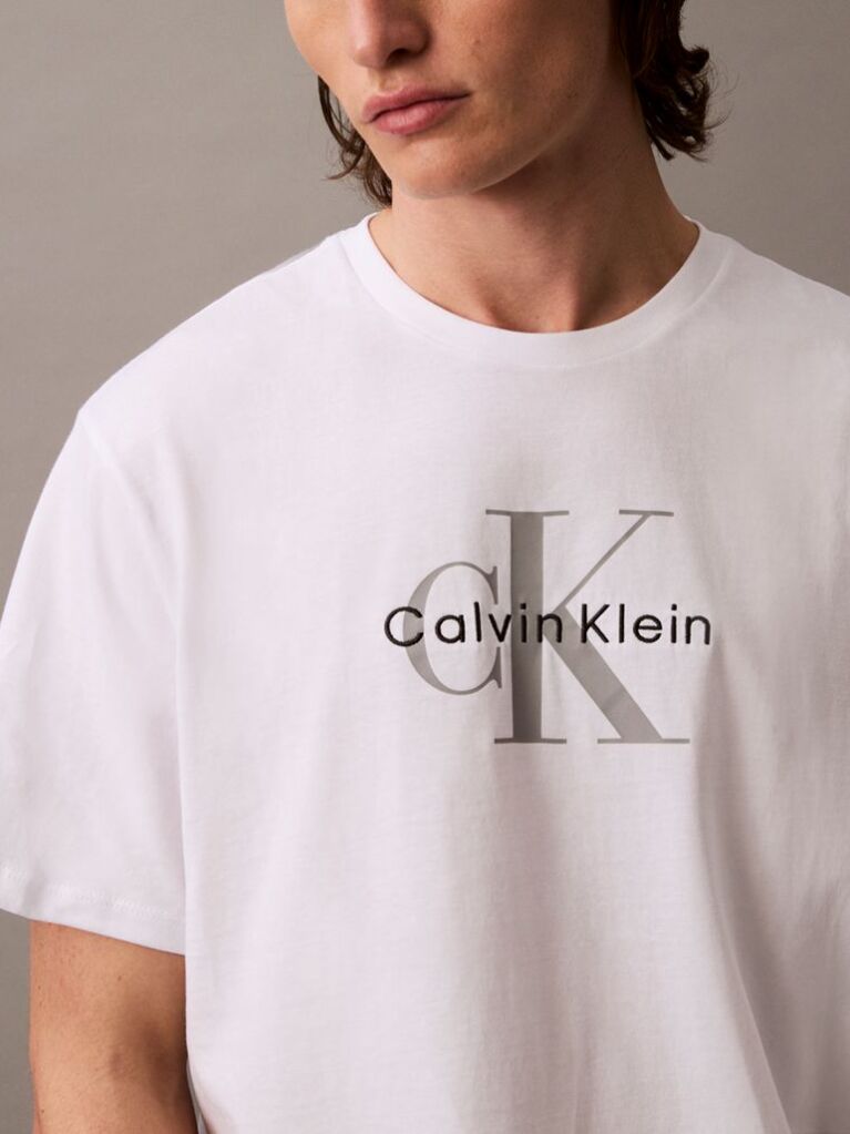 Λευκό T-Shirt Με Λογότυπο  Άνδρας