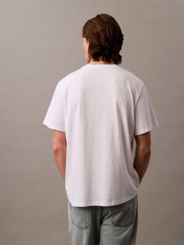 Λευκό T-Shirt Με Λογότυπο  Άνδρας