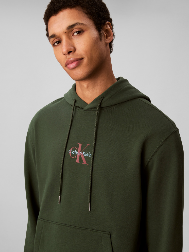 Πράσινο Άνετο Hoodie Με Μονόγραμμα  Άνδρας