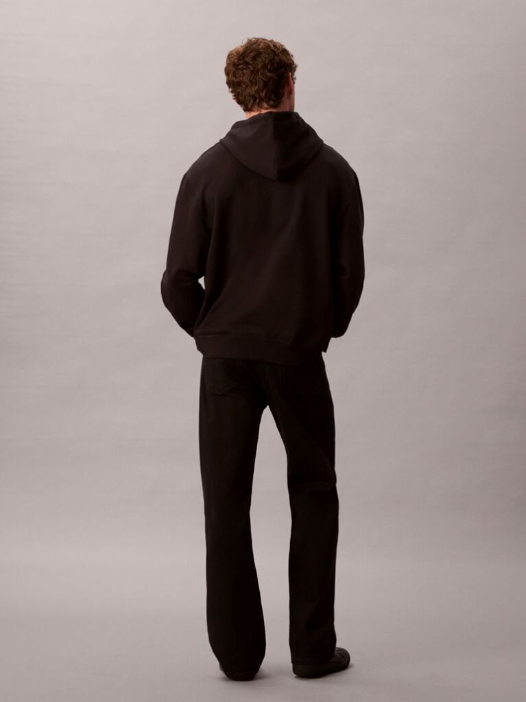 Μαύρο Hoodie Με Λογότυπο  Άνδρας