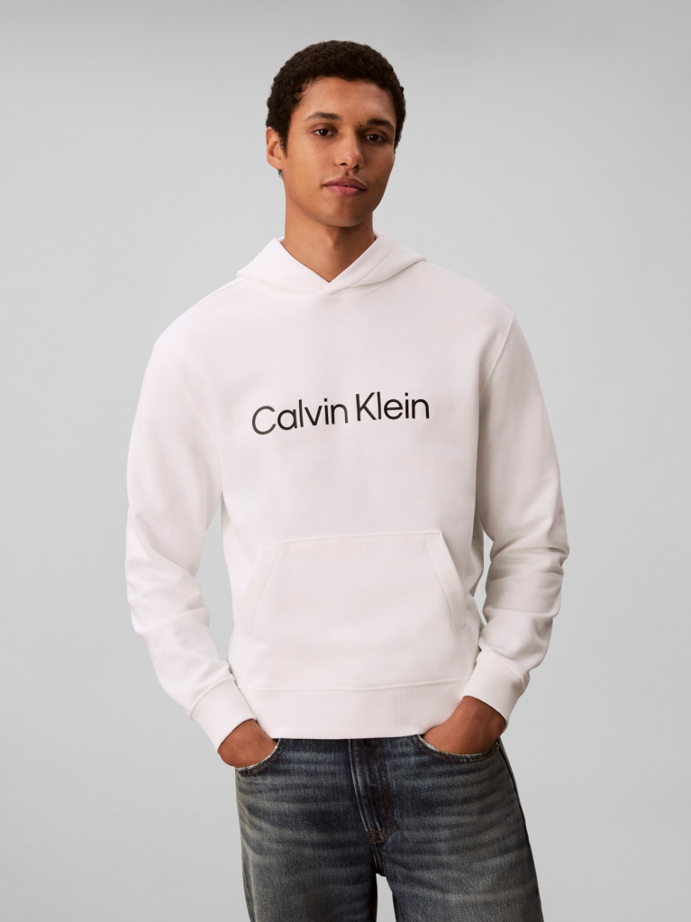 Λευκό Hoodie Με Λογότυπο  Άνδρας