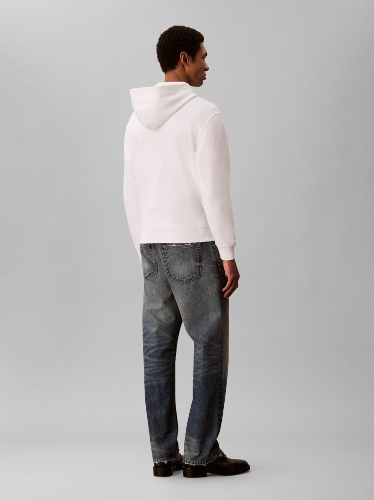 Λευκό Hoodie Με Λογότυπο  Άνδρας