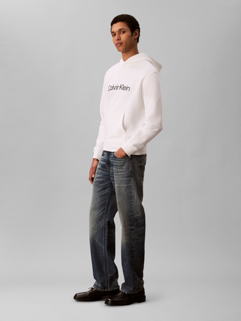 Λευκό Hoodie Με Λογότυπο  Άνδρας