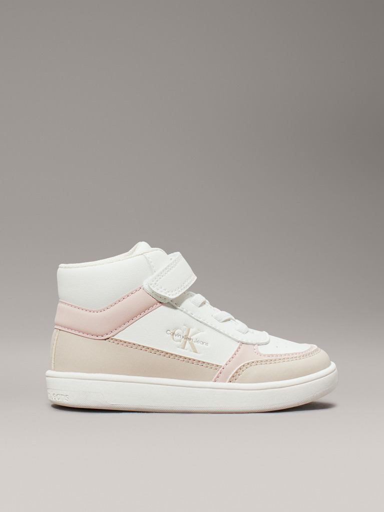 Multi Παιδικά Ψηλά Sneakers Με Κορδόνια Και Velcro  Κορίτσι