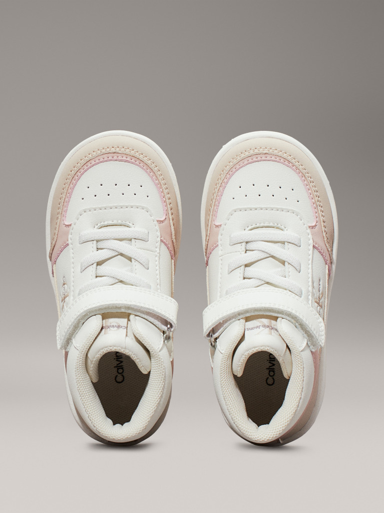 Multi Παιδικά Ψηλά Sneakers Με Κορδόνια Και Velcro  Κορίτσι