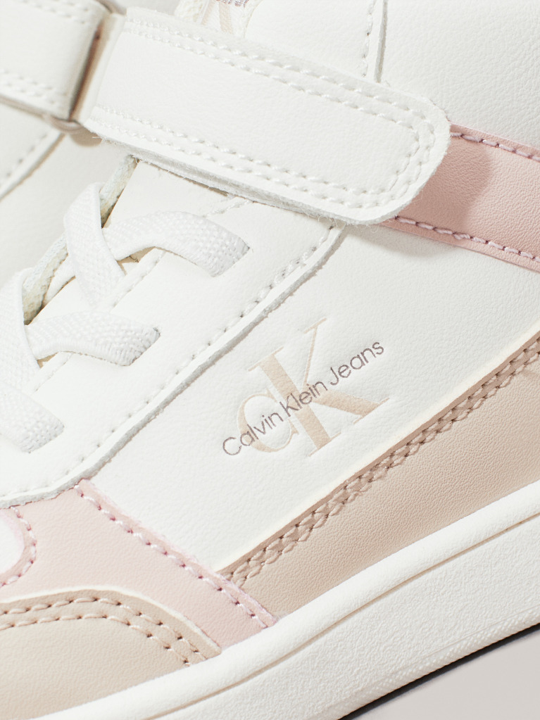 Multi Παιδικά Ψηλά Sneakers Με Κορδόνια Και Velcro  Κορίτσι