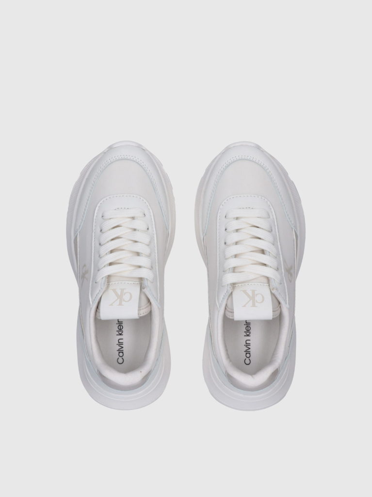 Λευκό Δετά Sneakers Με Χαμηλό Κόψιμο  Κορίτσι