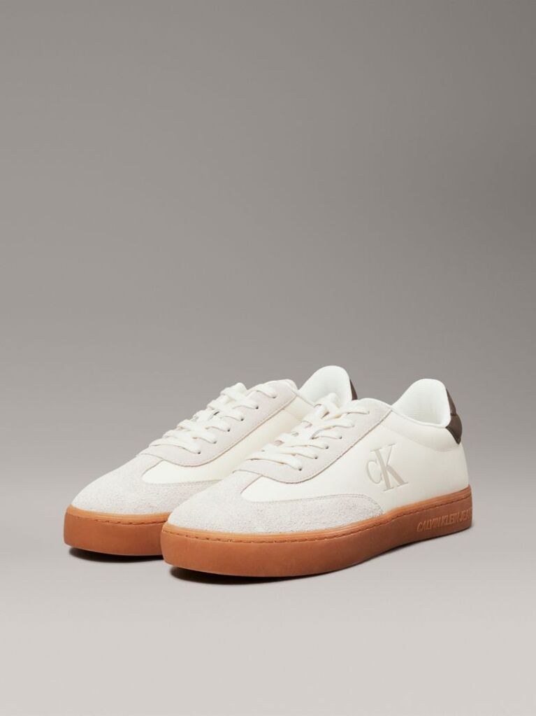 Λευκό Δερμάτινα Sneakers  Άνδρας