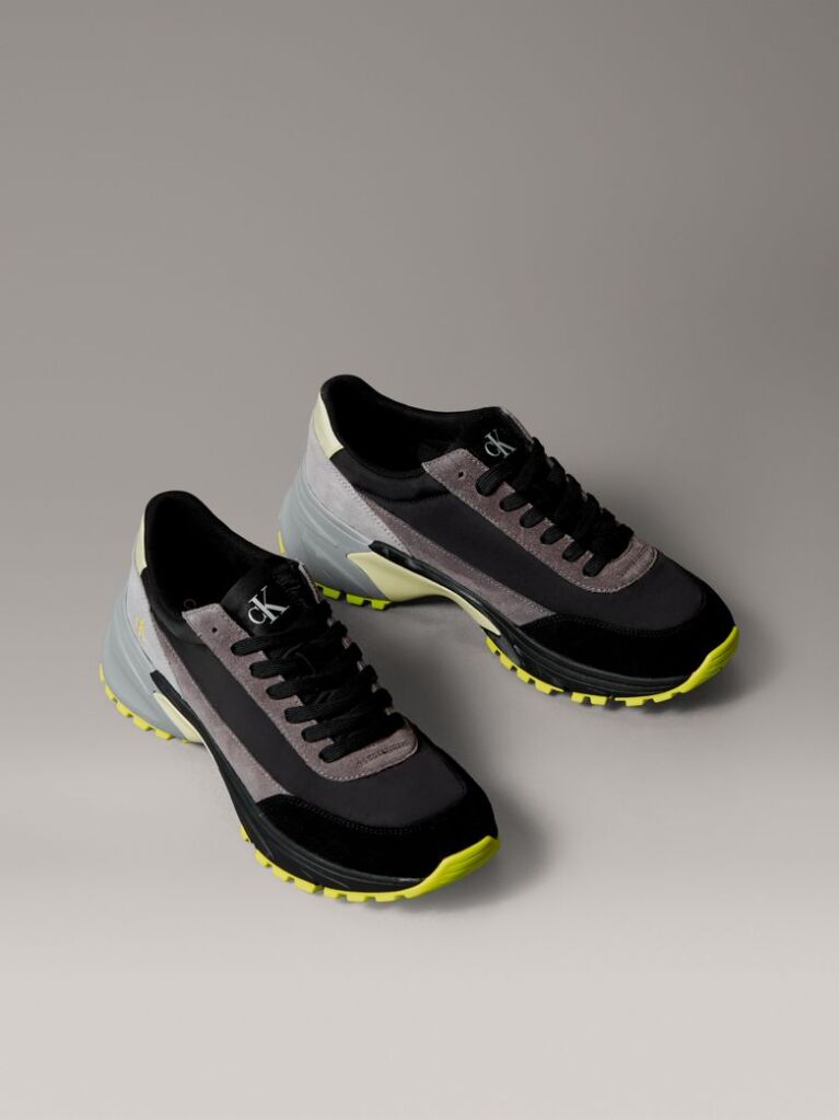 Μαύρο Σουέτ Sneakers  Άνδρας
