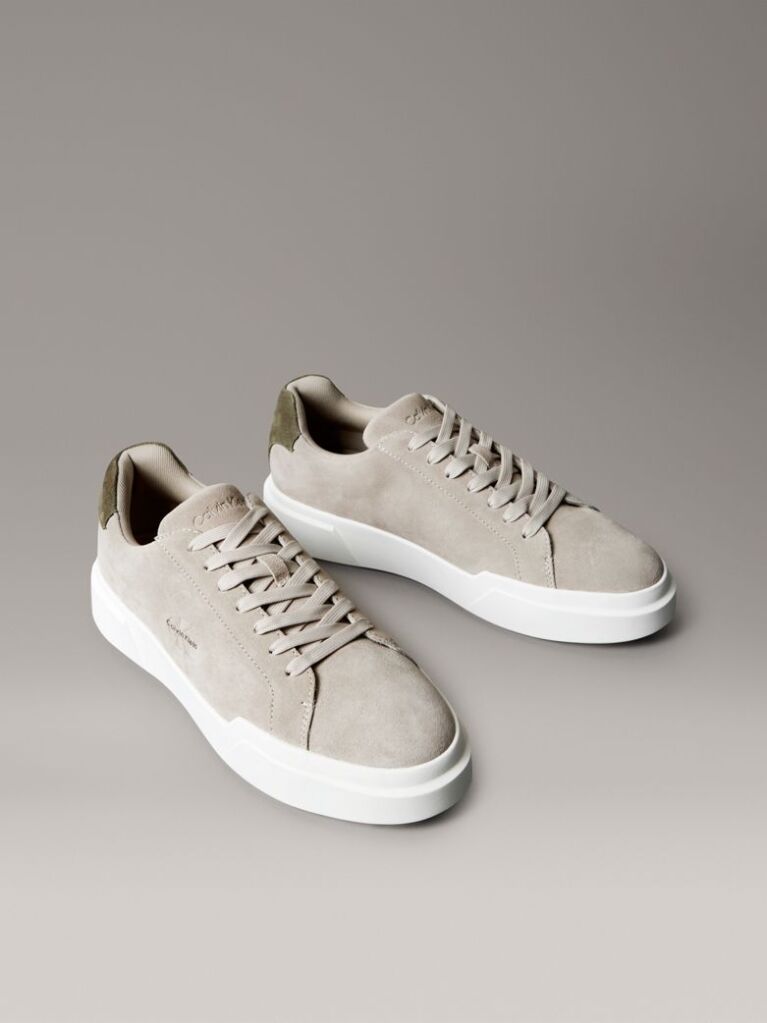 Μπεζ CK Avenue - Sneakers Με Σουέτ Λογότυπο  Άνδρας